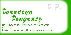 dorottya pongratz business card